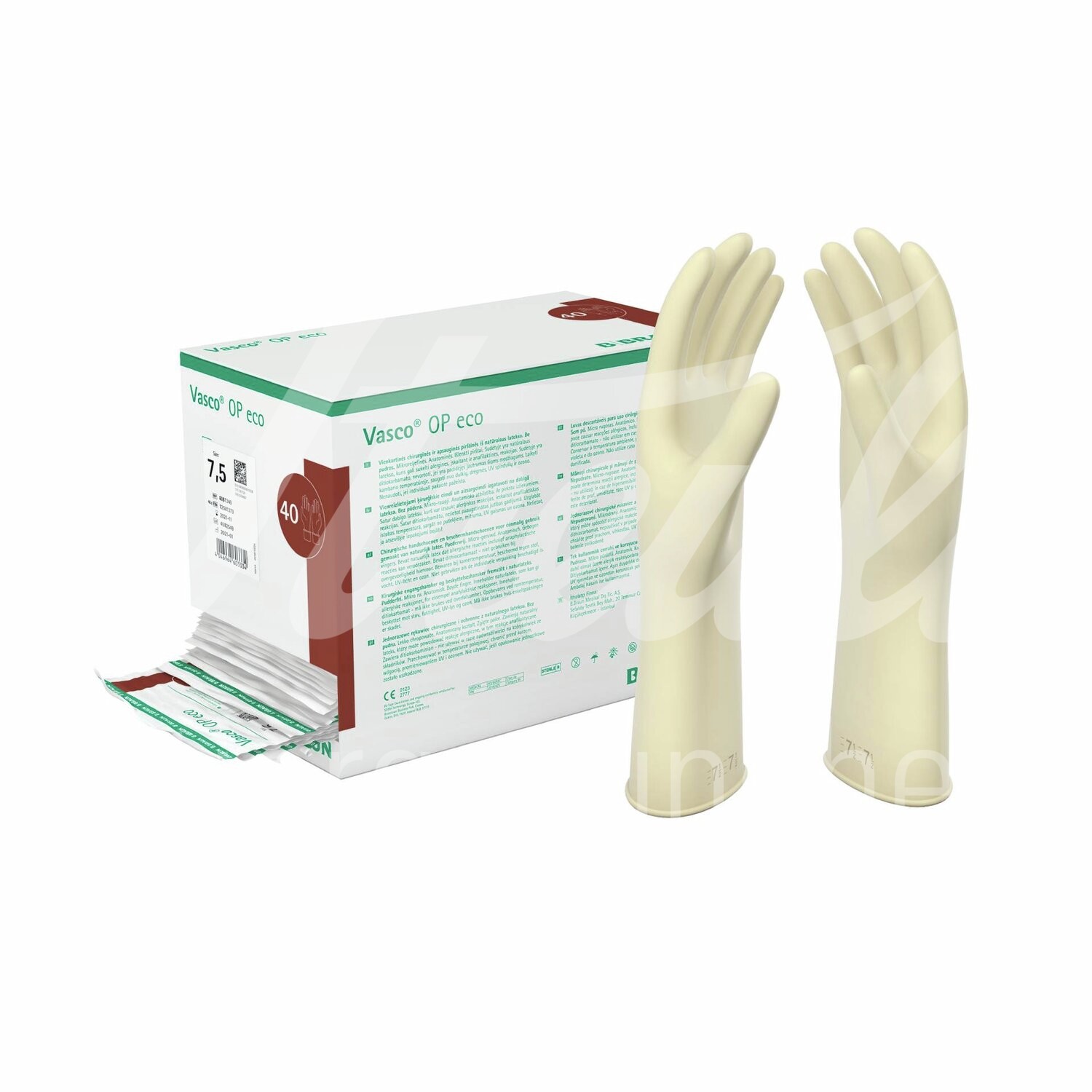 Vasco OP Eco OP-Handschuh Latex 6 puderfr. 40 Paar