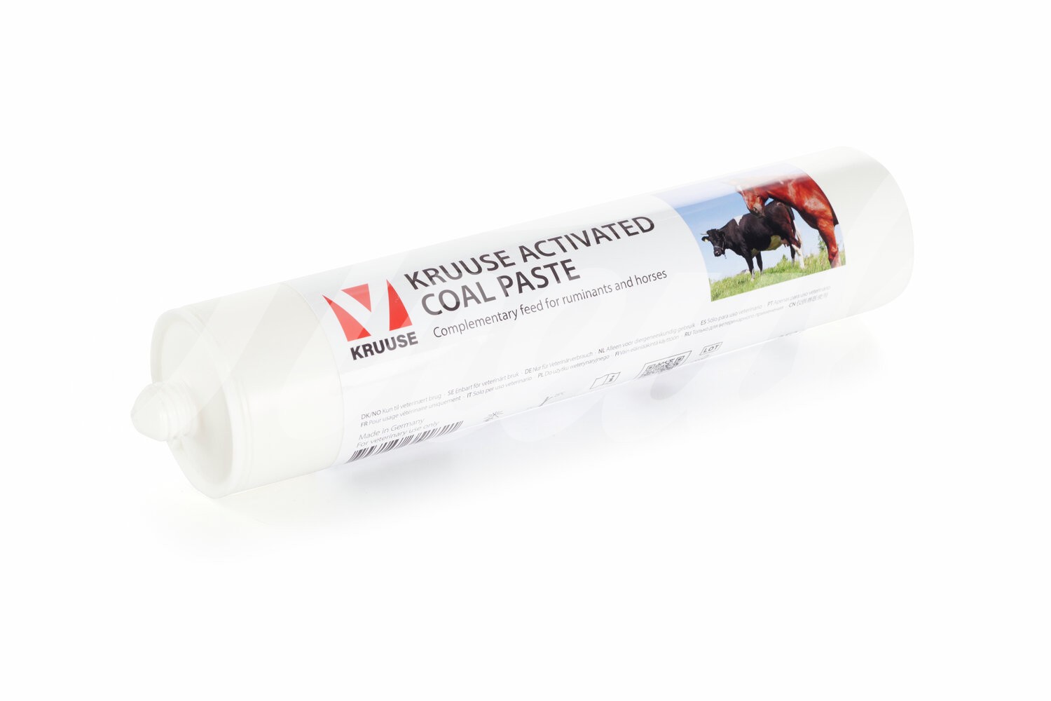 KRUUSE Aktivkohlepaste f. Wiederkäuer & Pferde 250 g 4 Stk.