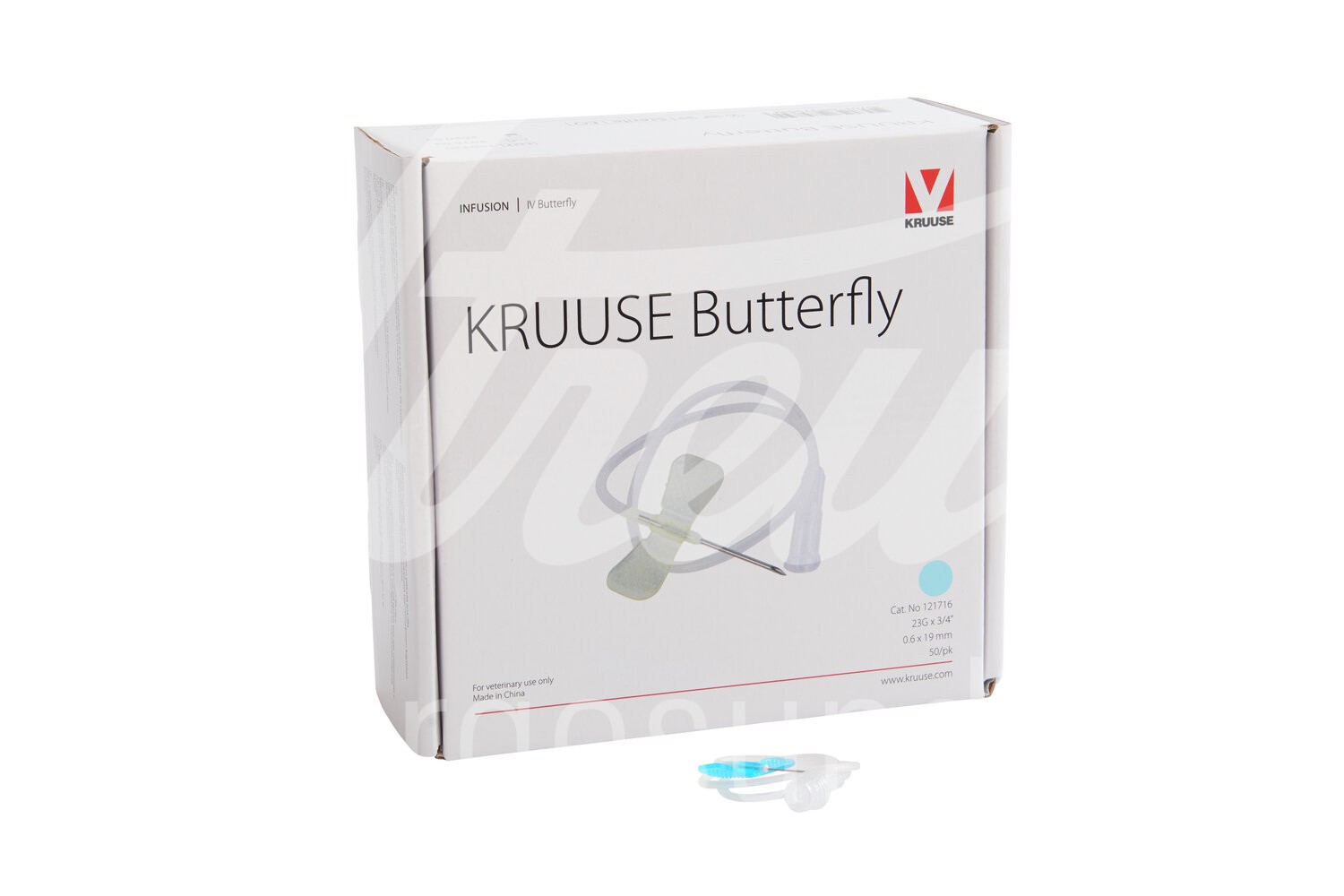 KRUUSE Butterfly 23G 0.6 x 19 mm 30 cm blau 50 Stück