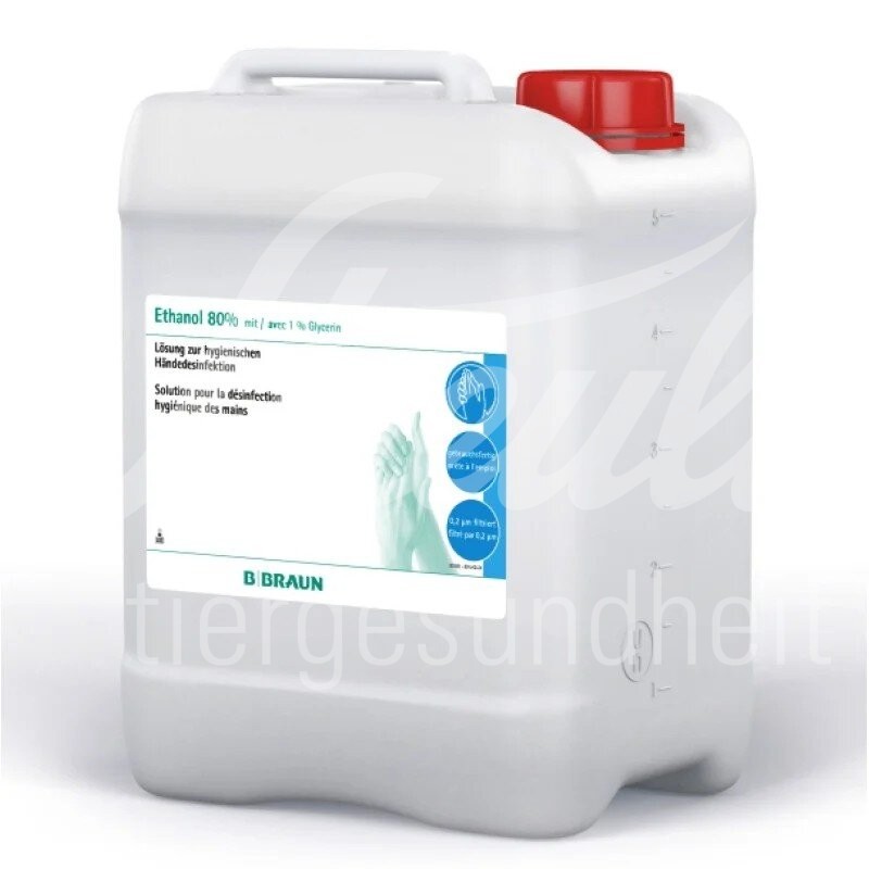 Braun Ethanol 80% Glycerin 1% Ovalflasche 500 ml