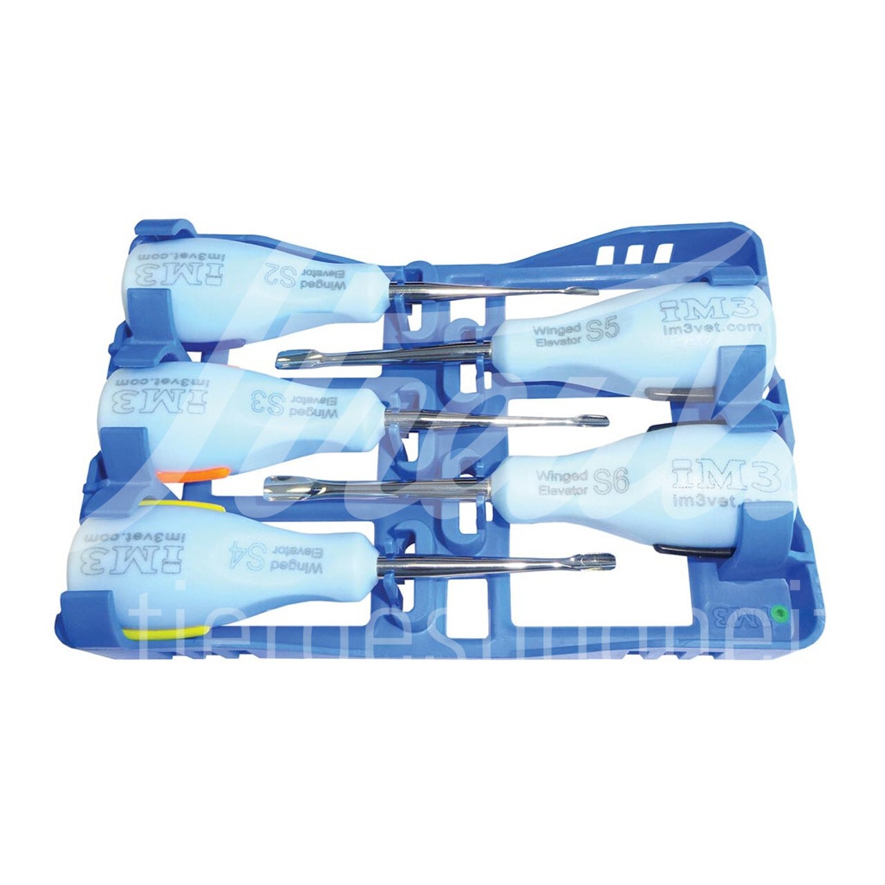 iM3 Ergo Elevator Set Ellipsenschliff blau inkl. autokl.Box 1 Set
