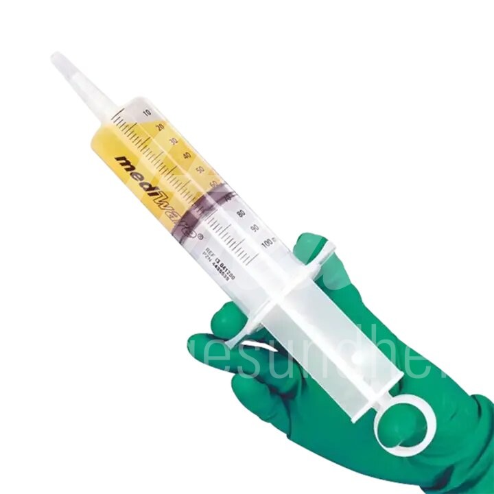 Einmalspritze 3-teil. 100ml Katheteransatz/ Luer-Adapt. 25 Stk. Einmalspritze 3-teil. 100ml Katheteransatz/ Luer-Adapt. 25 Stk.