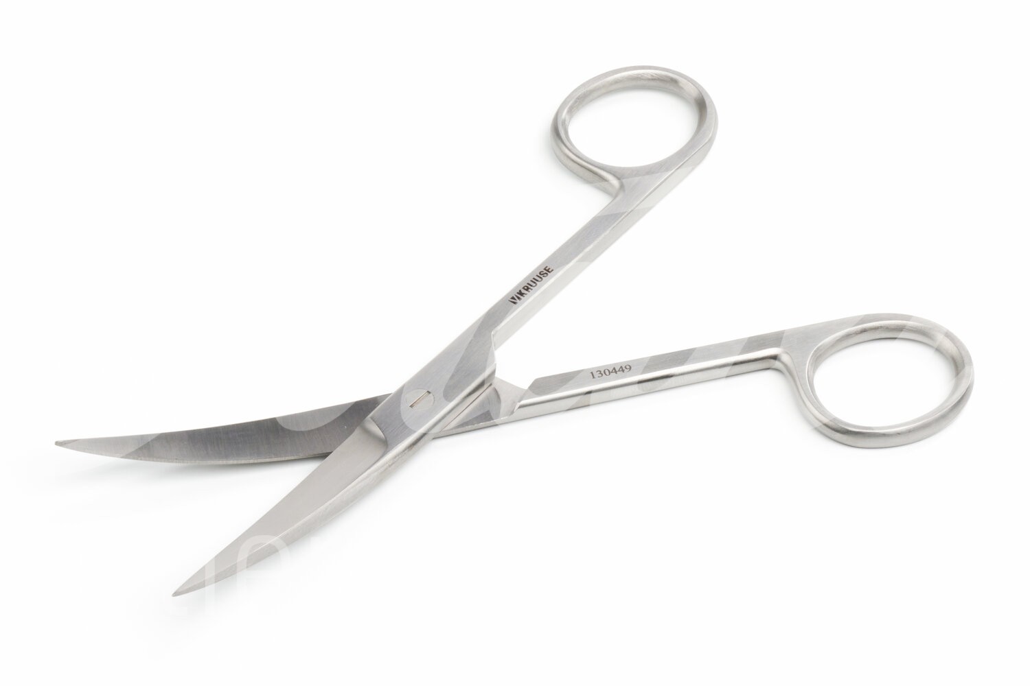 KRUUSE chirurgische Schere grazil 14.0 cm spitz/spitz gebogen 1 Stk