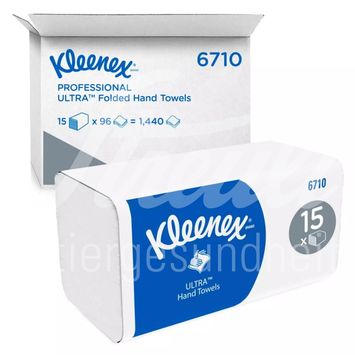 Kleenex Ultra Falthandtücher 3-lagig 31.8 x 21.5 cm 15x96 Blatt