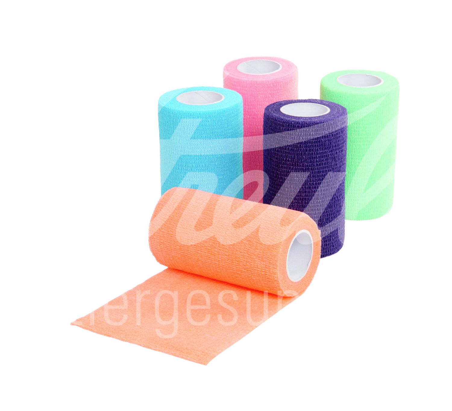 KRUUSE Vet Flex Bandage selbstkl. 10cm x 4.5m assort. 10 Stk