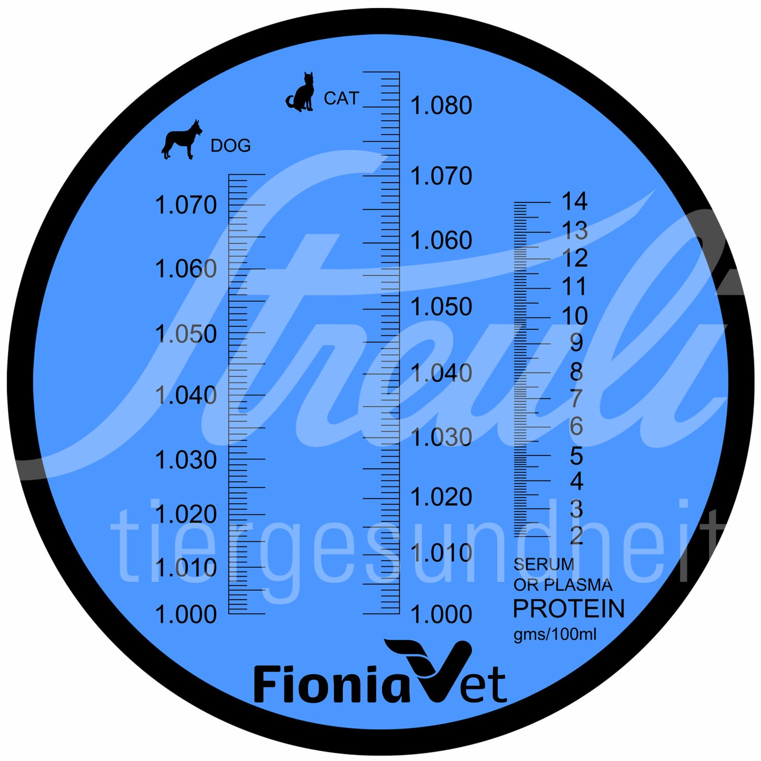 FV Klin. Refraktometer 2 Skalen Hd&Ktz Serumprotein & spez.Gew.