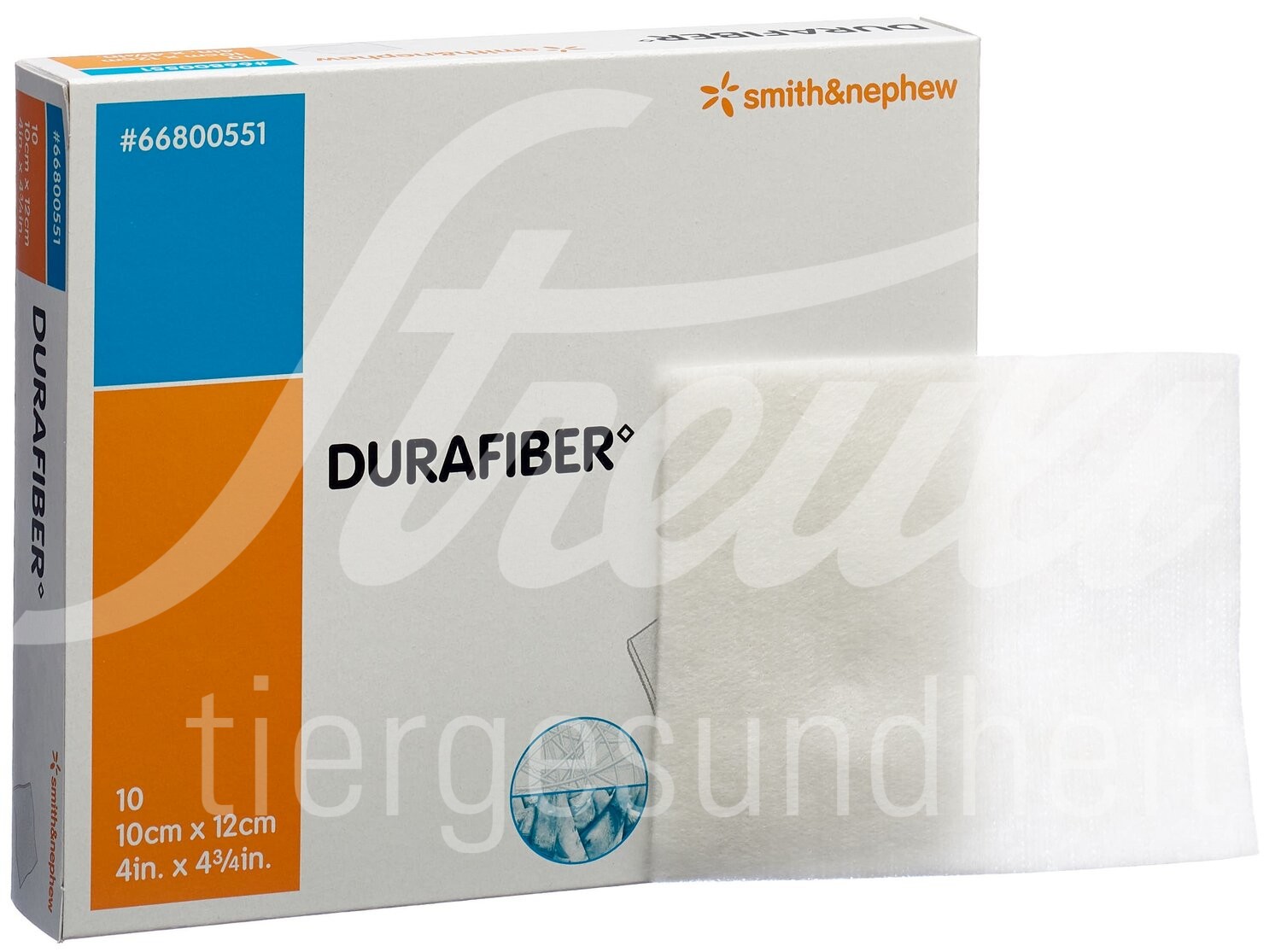 Durafiber Wundauflage 10x10cm steril 10 Stk