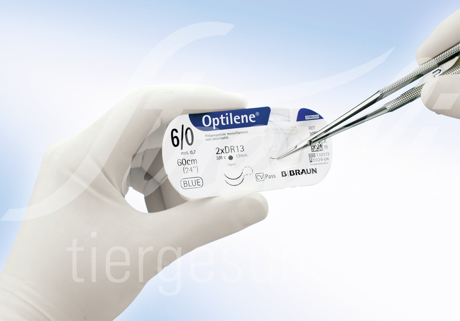 B.Braun Optilene blau USP 0 DS 30 mm 75 cm 36 Stk.