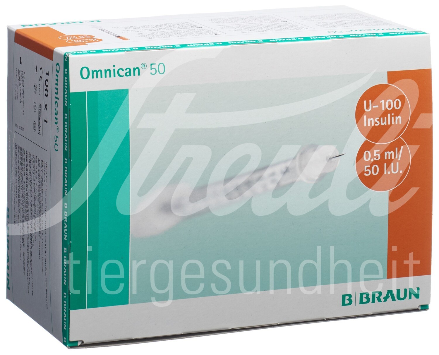 Omnican Insulin 50 0.5ml 0.3x8mm G30 einzel 100 Stk