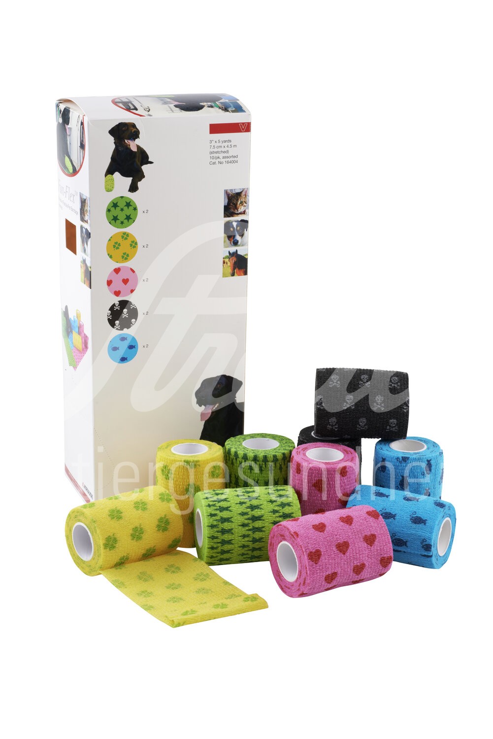 KRUUSE Fun Flex Pet Bandagen 10 cm x 4.5 m assortiert 10Stk. KRUUSE Fun Flex Pet Bandagen 10 cm x 4.5 m assortiert 10Stk.
