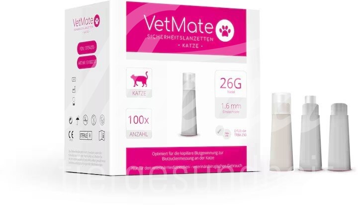 VetMate Sicherheitslanzetten Katze 26G 100 Stück