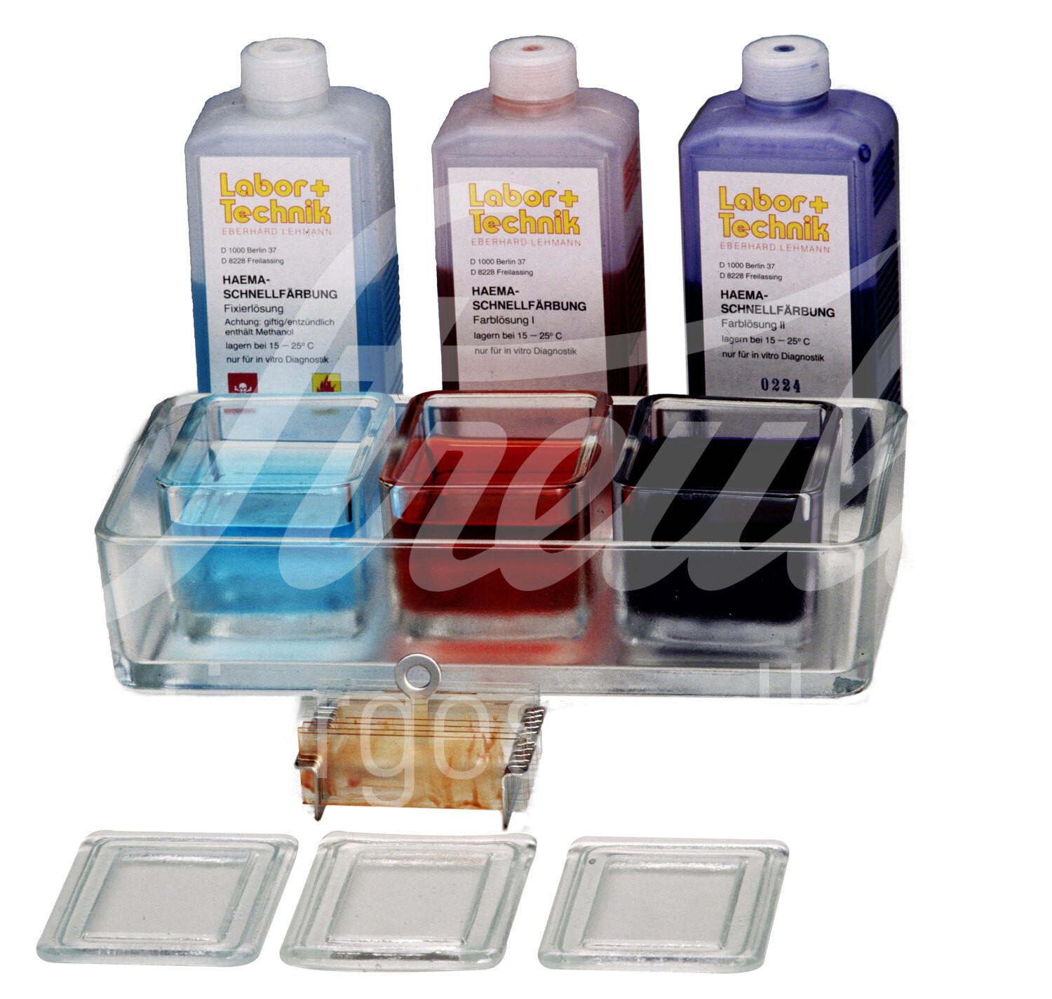 Haema Schnellfärbung Färbelösung 1, rot, 2,5 Liter 1 Stück