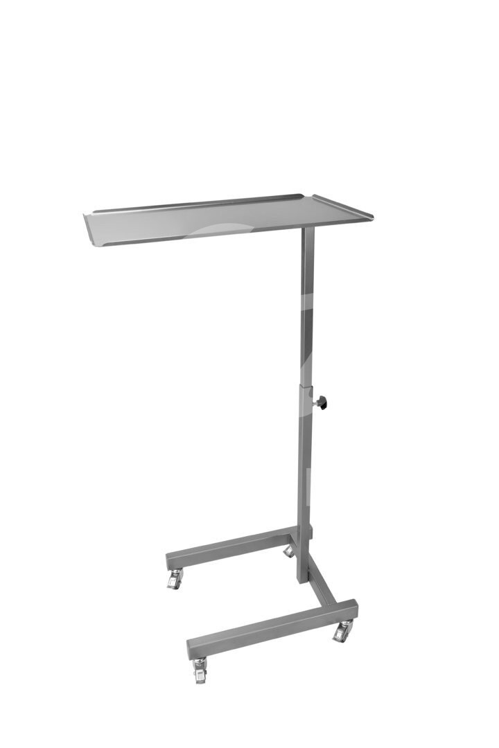 Instrumententisch U - Form m. Rollen höhenverstellb. 90-140 cm 1 Stück