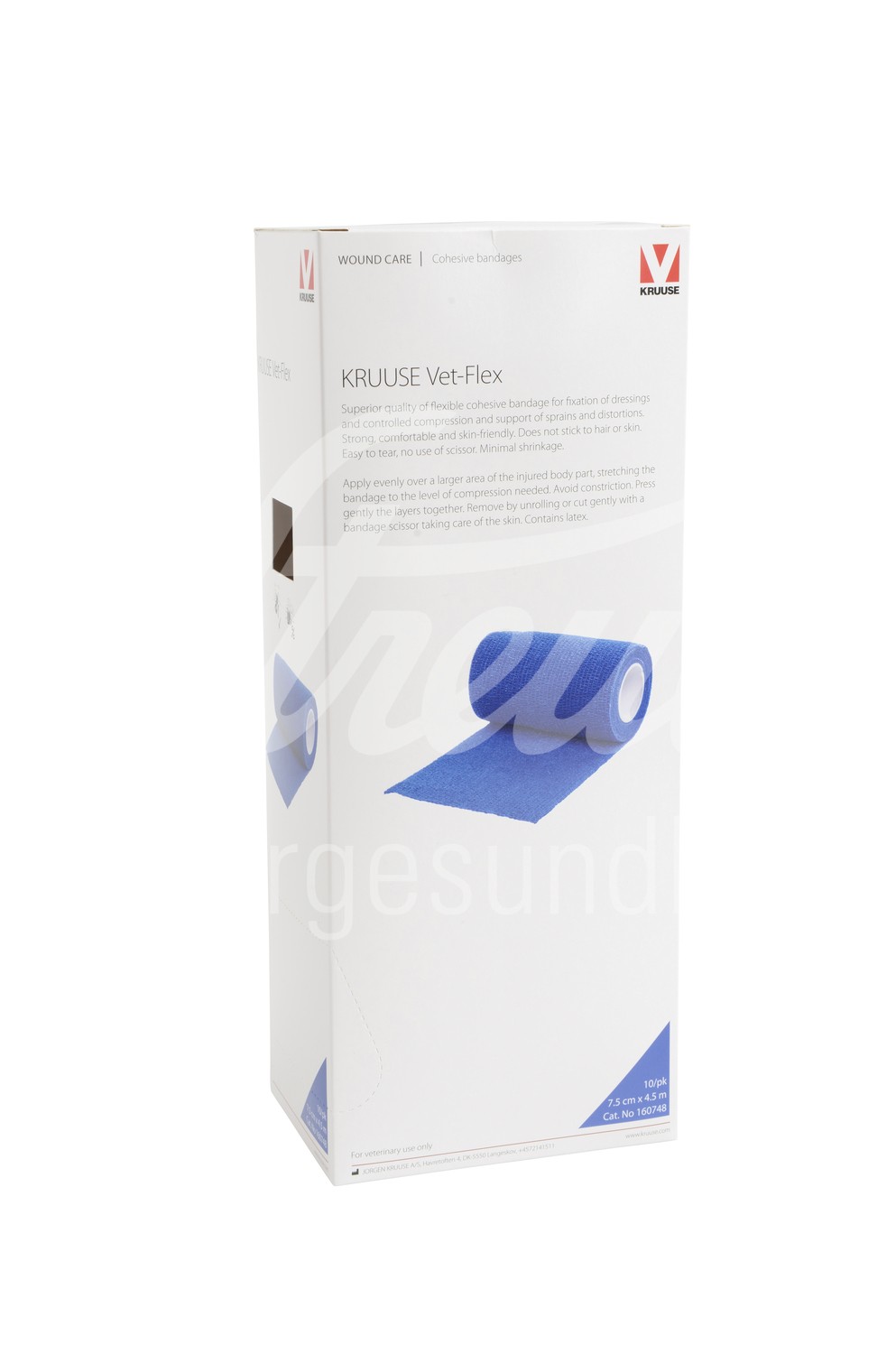 KRUUSE Vet Flex Bandage selbstkl. 7.5cm x 4.5m blau 10 Stk.