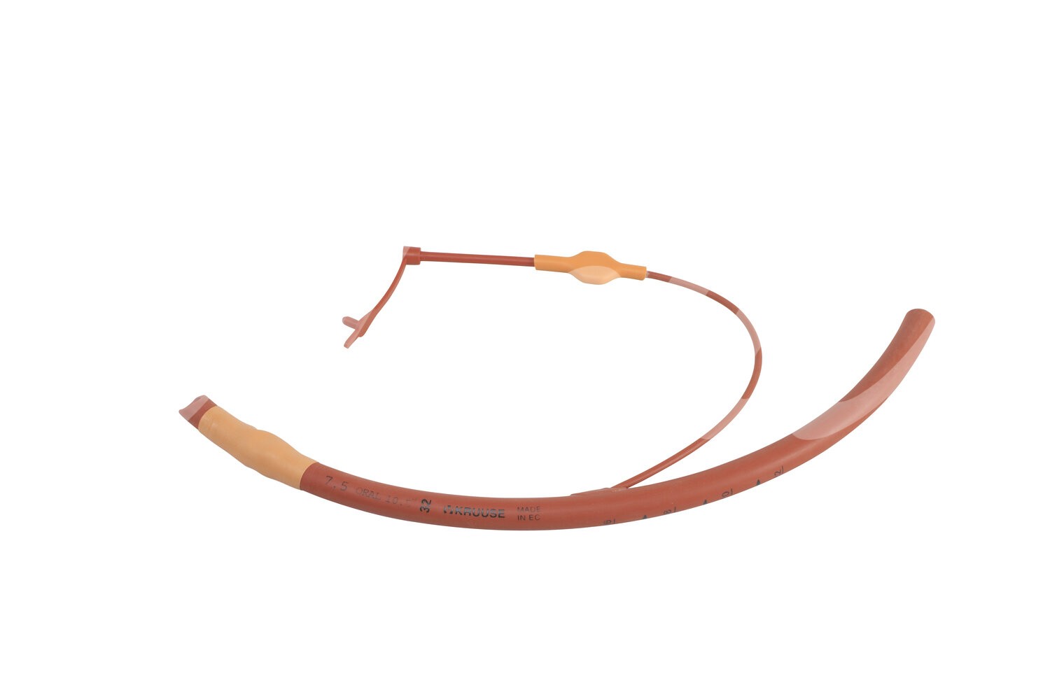 KRUUSE Endotracheal T. Gummi m.Cuff/o.Loch 7.5mmx31cm 1Stk.