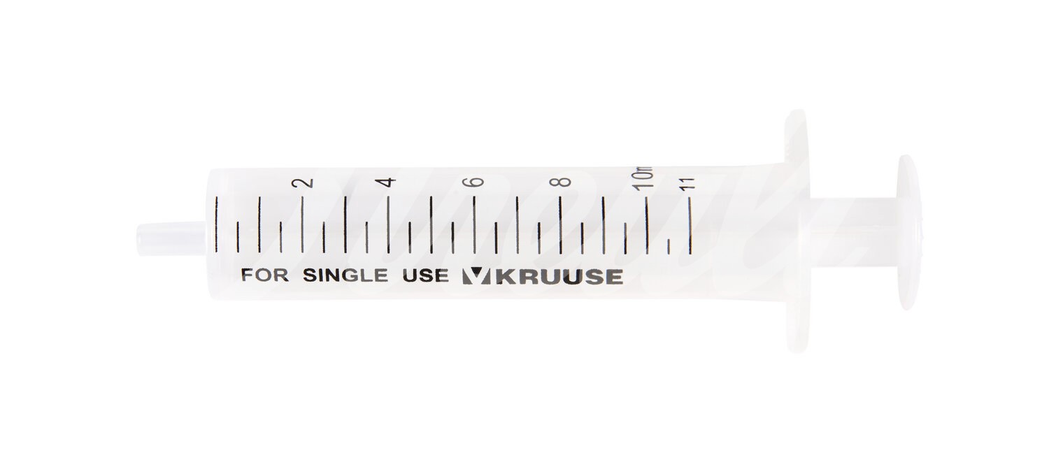 KRUUSE Einmalspritze 2-teilig Luer 10 ml (11 ml) 100 Stück