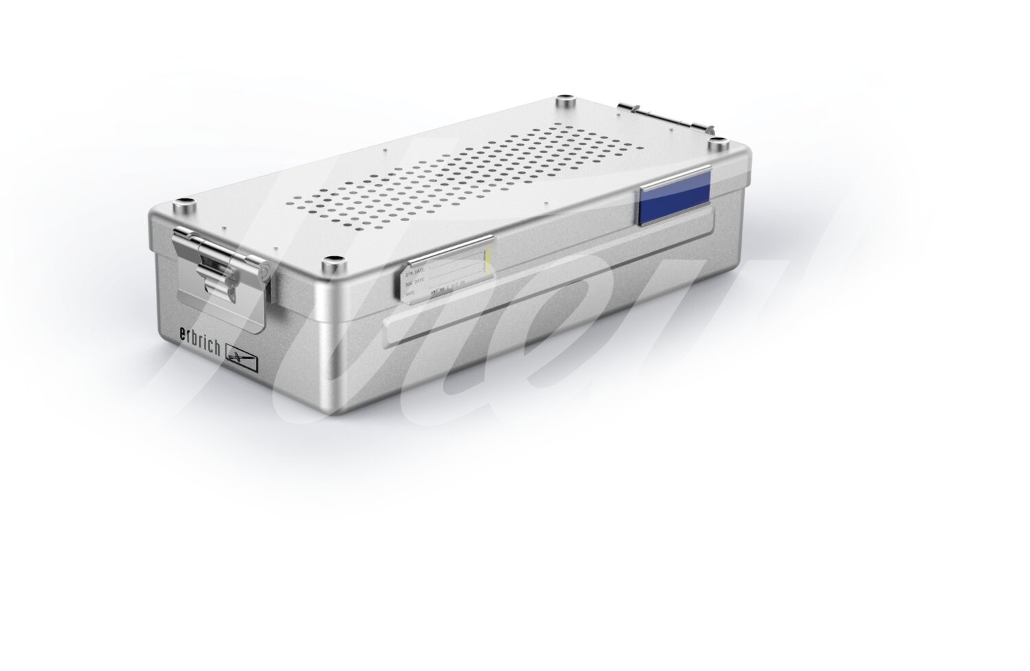 Mini-Container 310x140x105mm grün Deckel perforiert 1 Stk