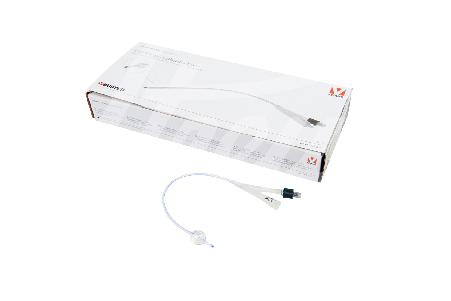 BUSTER Foley Harn Katheter 3.3 mm x 30 cm Silikon 5 Stück