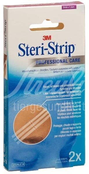 3M Steri Strip 12x100mm weiss verstärkt 6 Stk 3M Steri Strip 12x100mm weiss verstärkt 6 Stk
