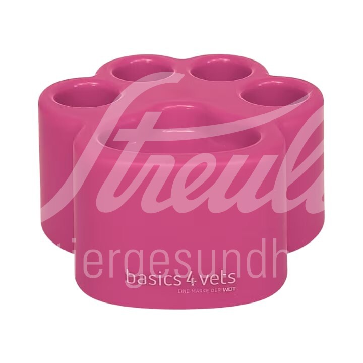 b4v Röhrchenständer Tatze pink 1 Stück b4v Röhrchenständer Tatze pink 1 Stück