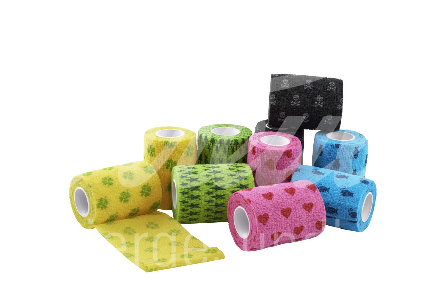 KRUUSE Fun Flex Pet Bandagen 10 cm x 4.5 m assortiert 10Stk. KRUUSE Fun Flex Pet Bandagen 10 cm x 4.5 m assortiert 10Stk.