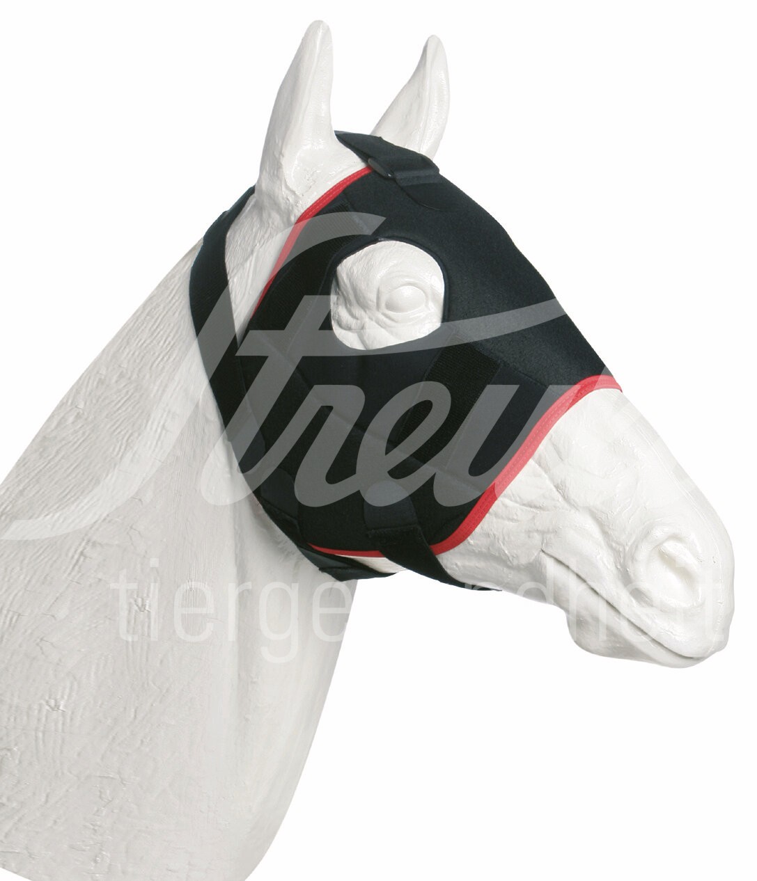 KRUUSE Equine Gesichtsmaske rot Gr. M 1 Stück