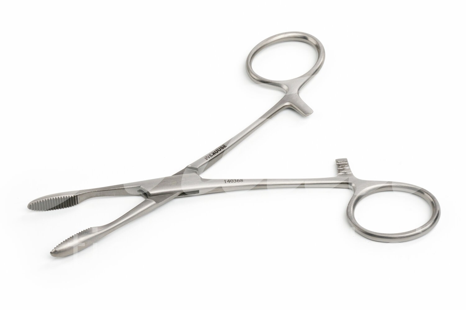 KRUUSE Verbandszange Pean 12.5 cm gerade gezahnt 1 Stück