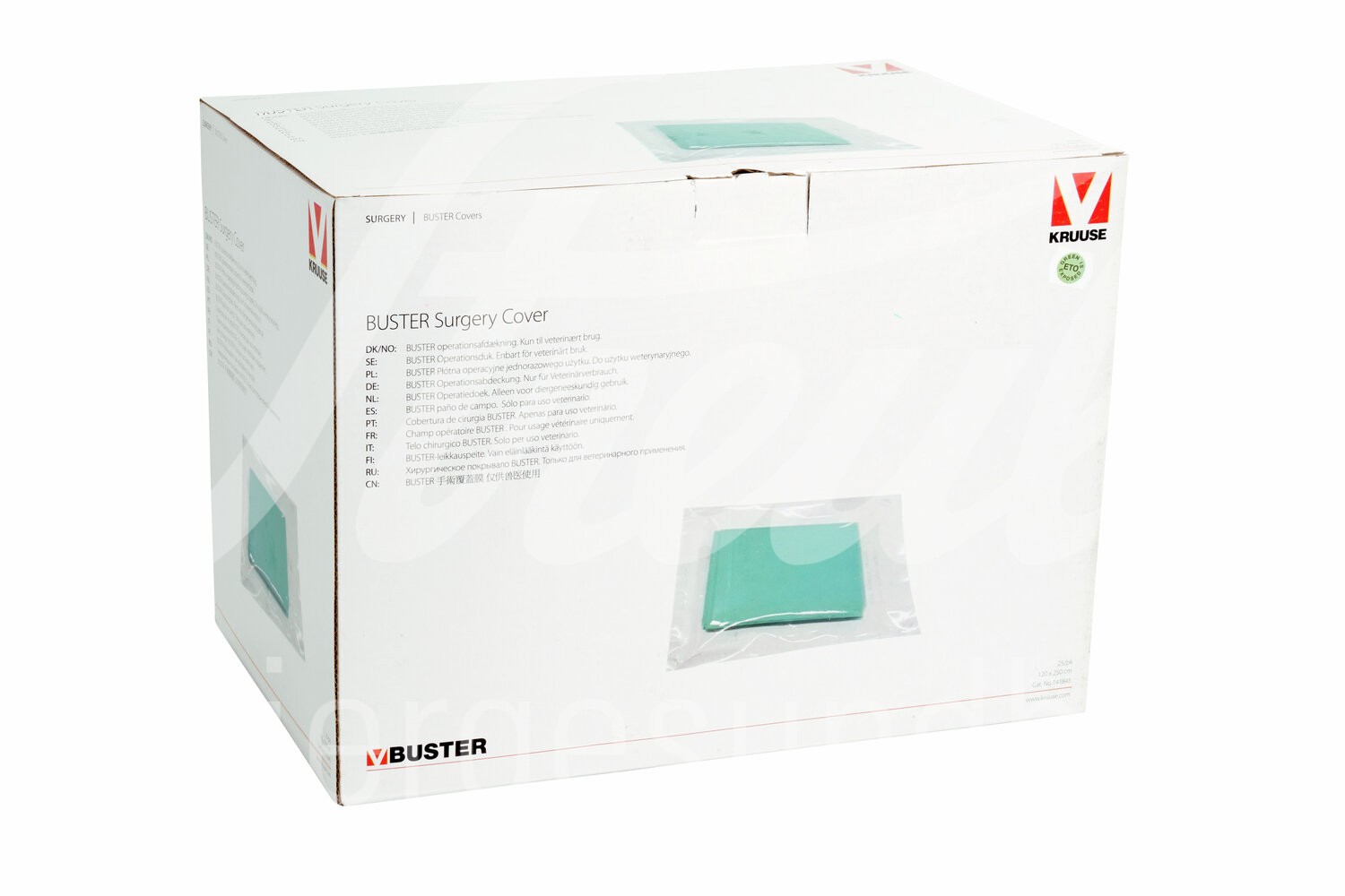 BUSTER OP-Abdecktuch o.Loch 1-lagig PE 120 x 250cm 25 Stück