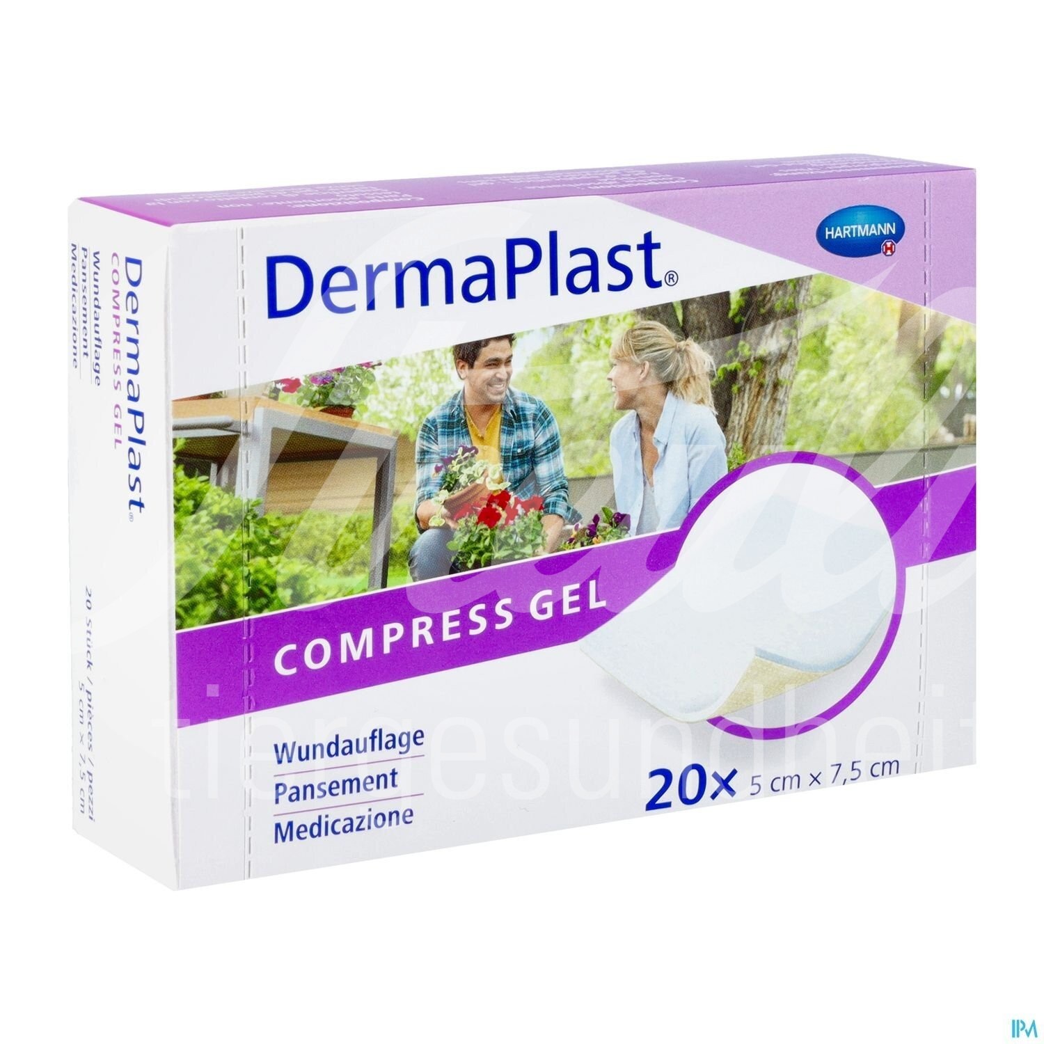 DermaPlast Compress Gel 5x5cm 20 Stk