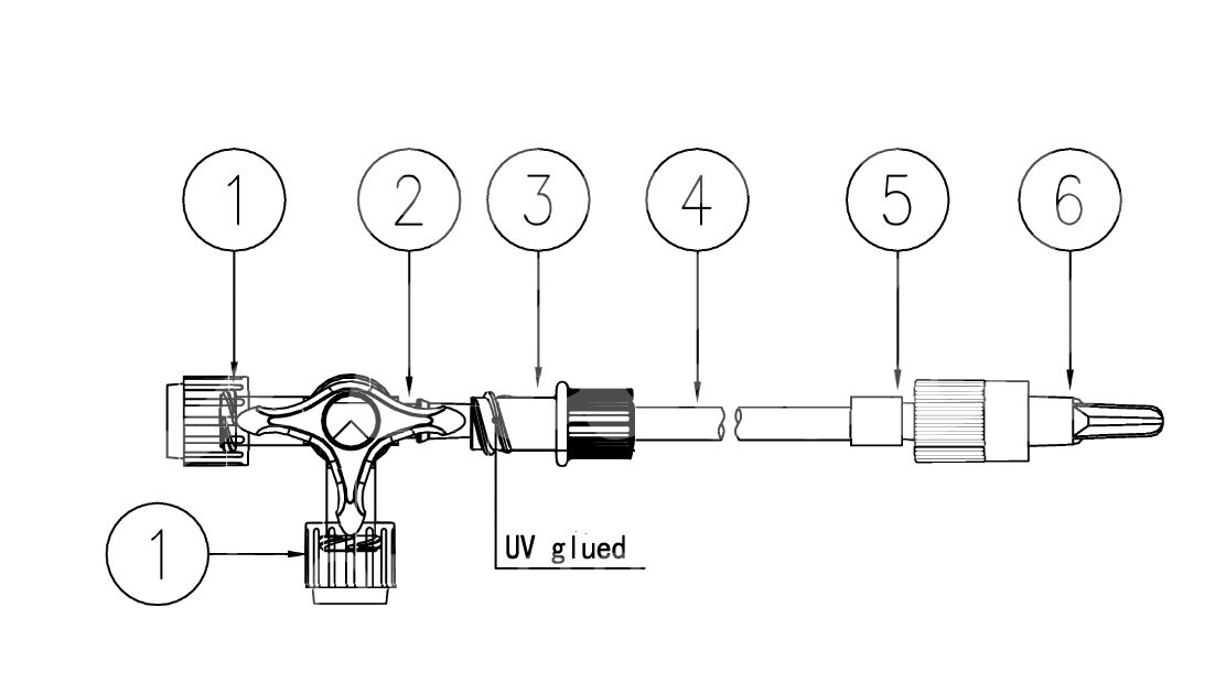 FV 3-Wege-Hahn m. Verlängerung 10 cm LL steril 50 Stk.