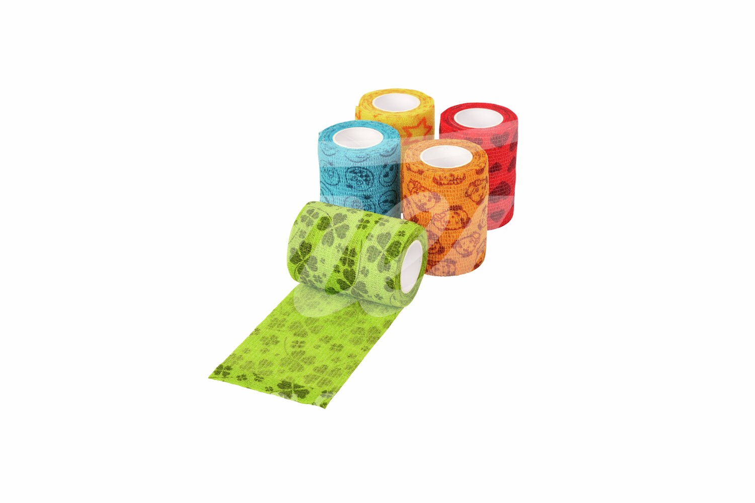 KRUUSE Fun Flex Care Bandagen 7.5 cm x 4.5 m 10 Stk.