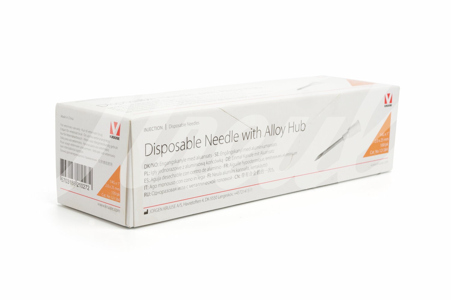 KRUUSE Einmalkanüle LL & Alu-Ansatz 14G 2,0 x 25 mm 100Stk KRUUSE Einmalkanüle LL & Alu-Ansatz 14G 2,0 x 25 mm 100Stk