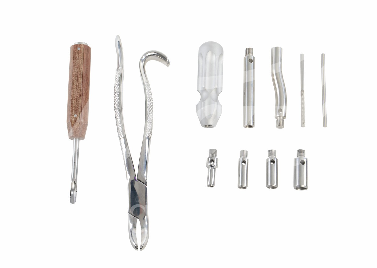 EQUIVET Zahnextraktionsset, Luxusausf. inkl. 4 Schneidköpfe 1Set