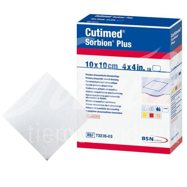 Cutimed Sorbion Plus 10x10cm 10 Stk