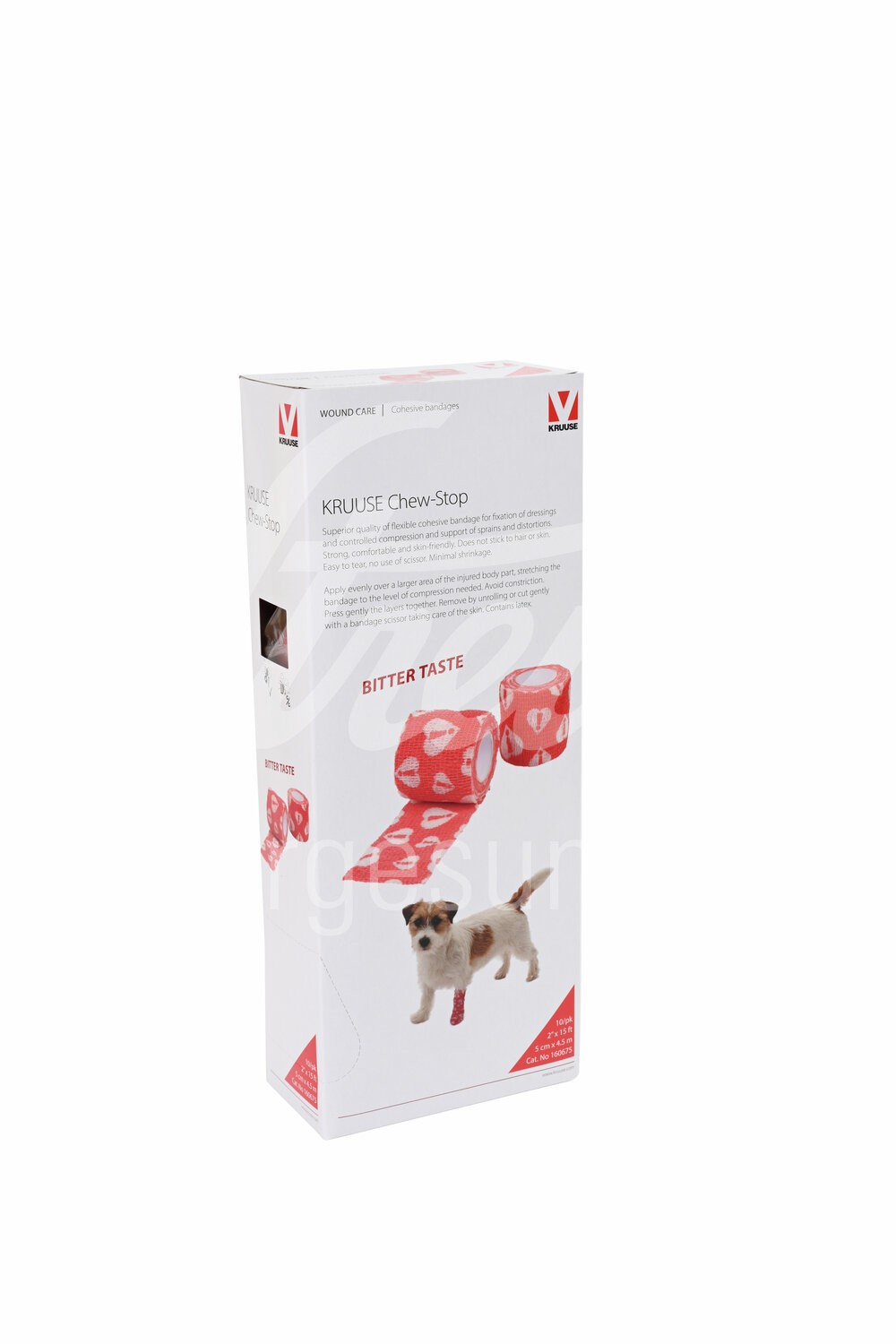 KRUUSE Chew Stop Bandagen Bitterstoff 5 cm x 4,5 m 10 Stk.