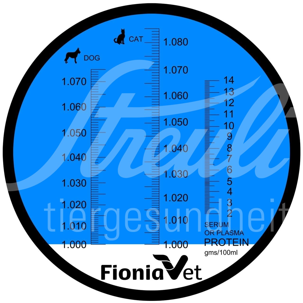 FV Klin. Refraktometer 2 Skalen Hd&Ktz Serumprotein & spez.Gew.