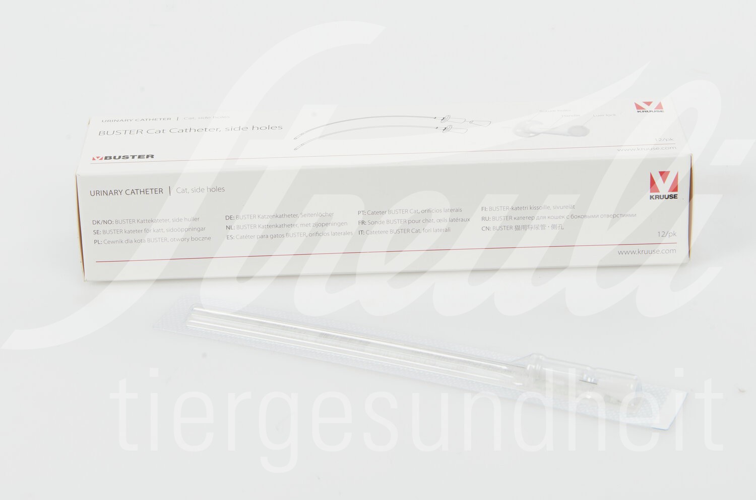 BUSTER Harn Katheter Katze m. Mandrin 1.3 x 160 mm 12 Stk