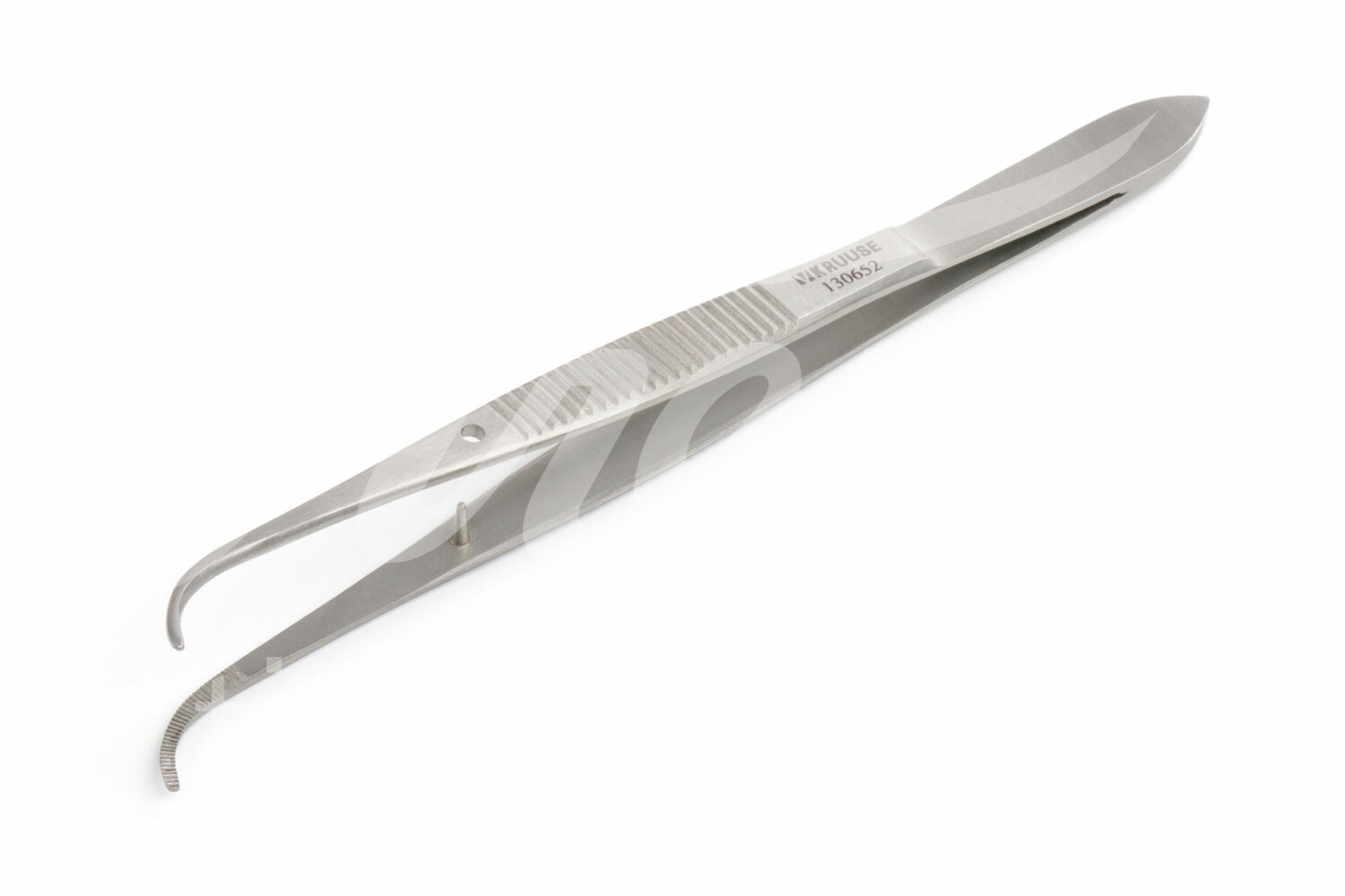 KRUUSE Irispinzette 11.5 cm abgewinkelt anatomisch 1 Stück