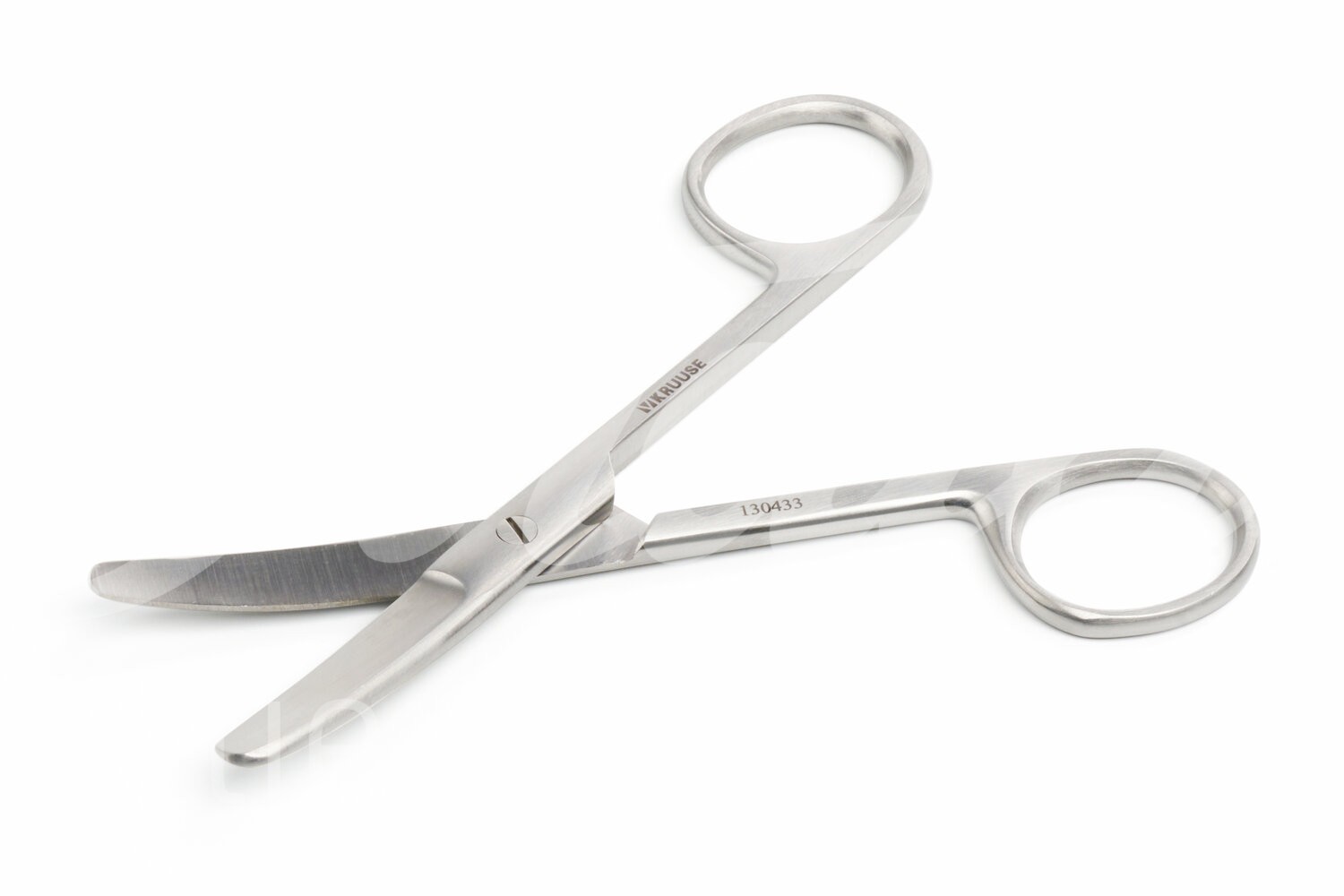 KRUUSE chirurgische Schere 11.5 cm stumpf/stumpf gebogen 1 Stück