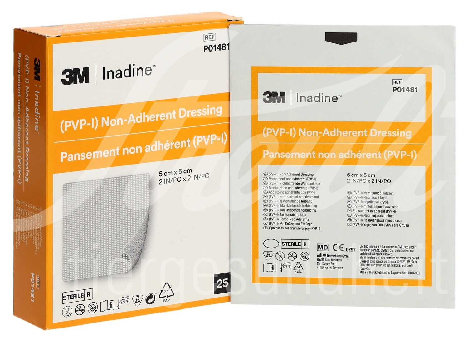 Inadine Wundauflage 5x5cm steril 25 Stk