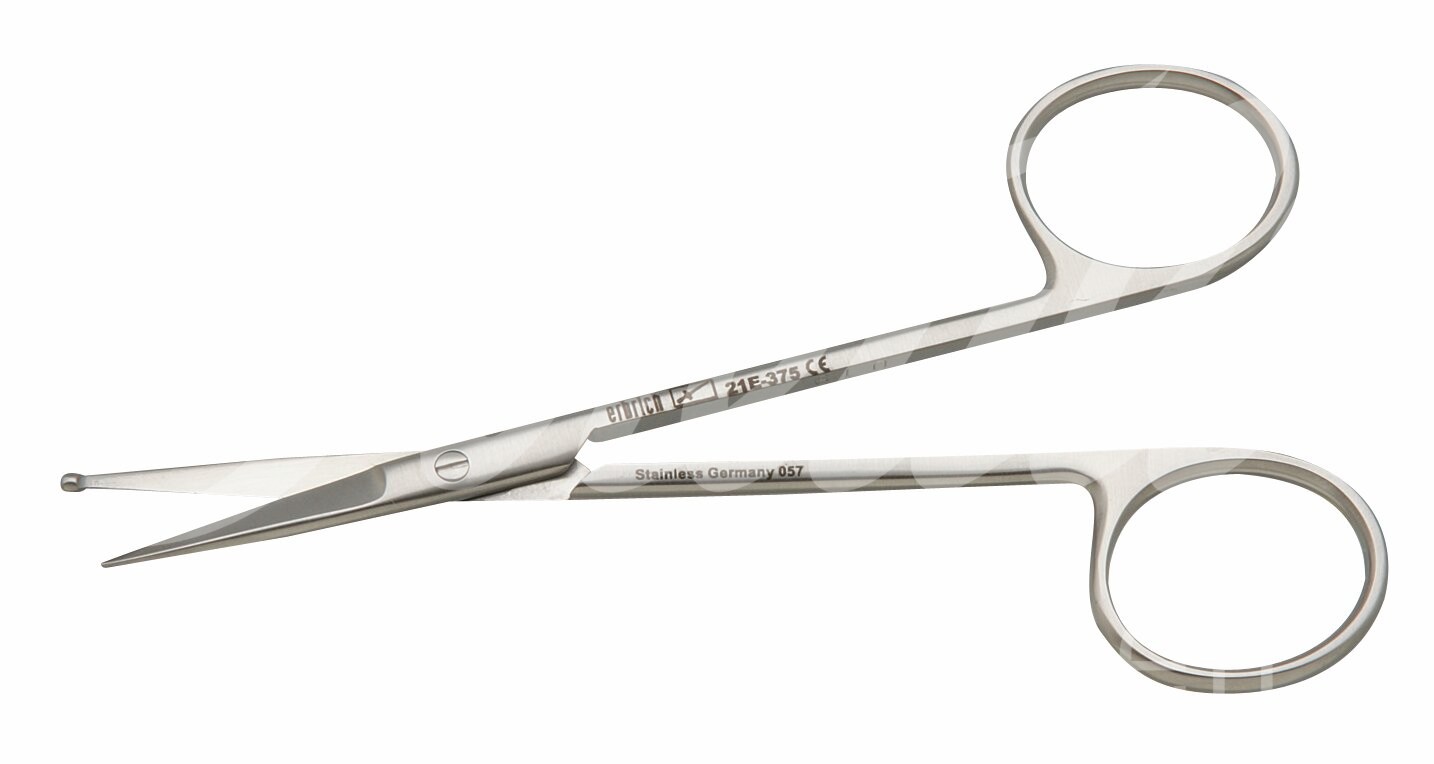 Präparierschere mit Knopf 11.5 cm gerade 1 Stück Präparierschere mit Knopf 11.5 cm gerade 1 Stück