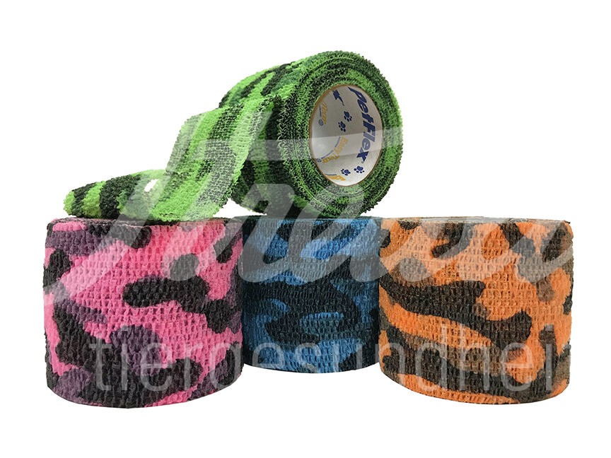 PetFlex 10cm Camo Colorpack kohäsive Bandage 18 Stück