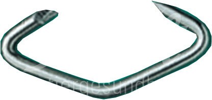 Krampen unvernickelt 2,4x35 mm 100 Stück