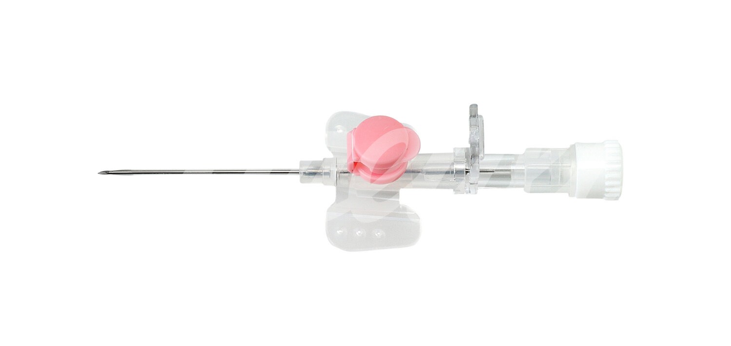 KRUUSE InfuVein PRO IV m. Port 20G 1,1 x 32 mm rosa 50 Stück
