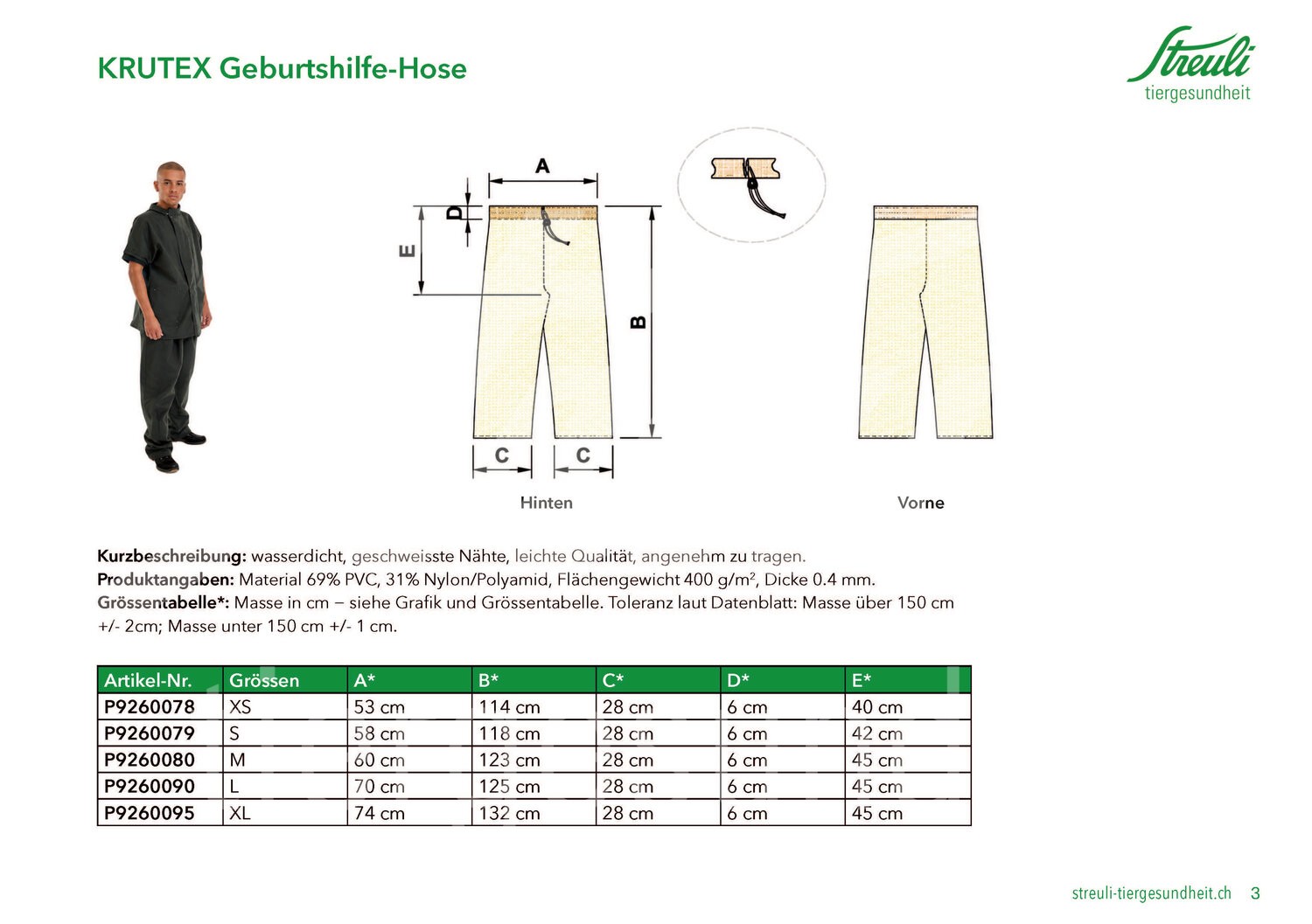 KRUTEX Geburtshosen Gr. L 1 Stück KRUTEX Geburtshosen Gr. L 1 Stück