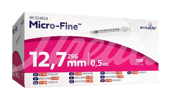 Micro-Fine U100 Insulinspritzen 0.5ml 12.7mm Ds 100 Stk Micro-Fine U100 Insulinspritzen 0.5ml 12.7mm Ds 100 Stk