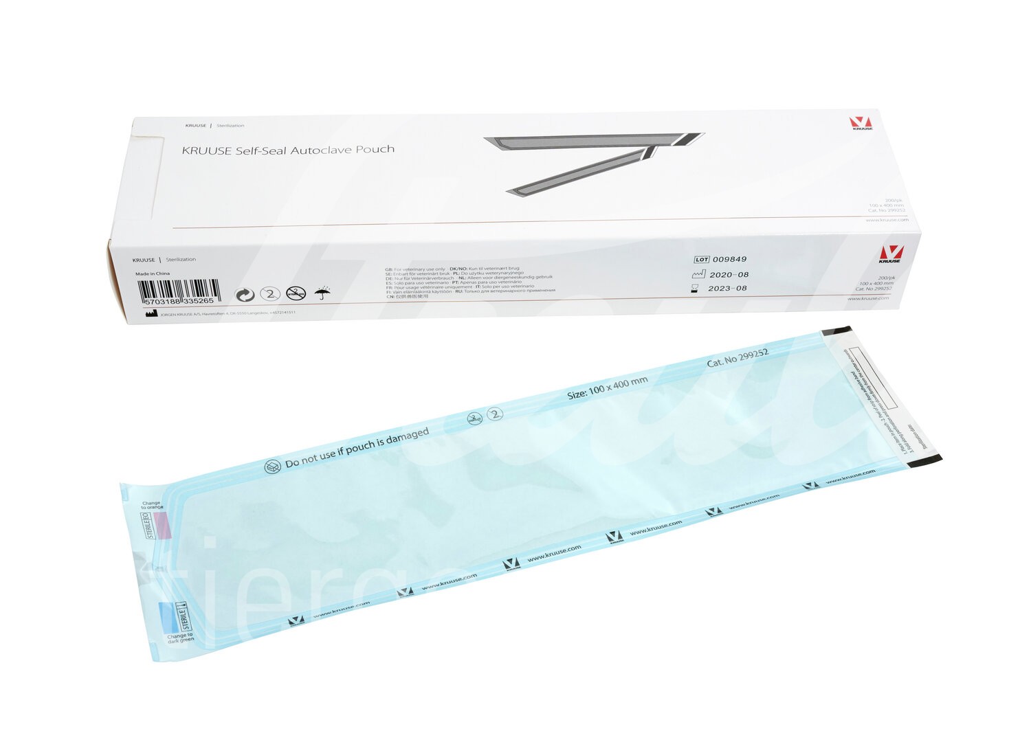 KRUUSE Steribeutel 9 x 16.5 cm selbstkl. m.Indikator 200 Stk.