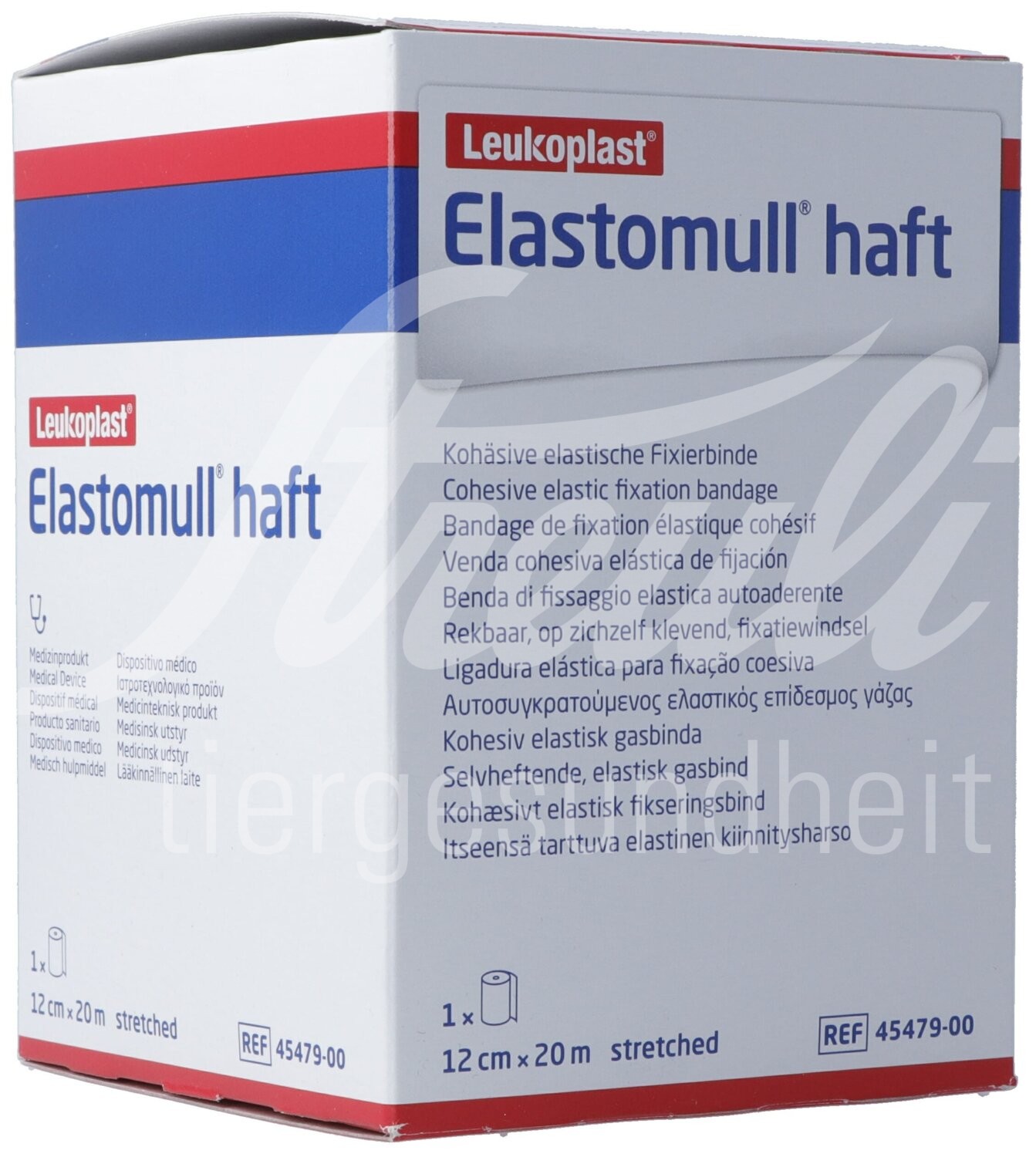 Elastomull haft Gazebinde 10cmx20m weiss Rolle