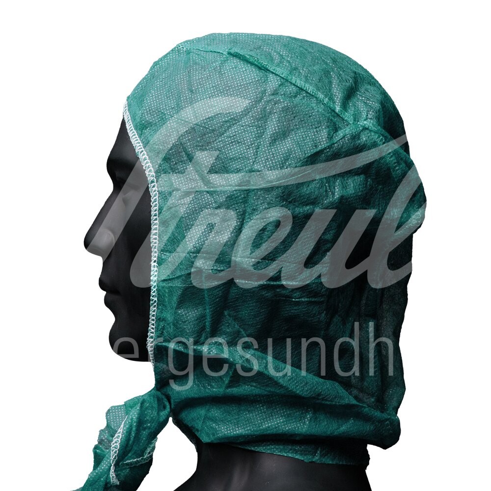 OP Astronautenhaube zum binden grün 100 Stück OP Astronautenhaube zum binden grün 100 Stück