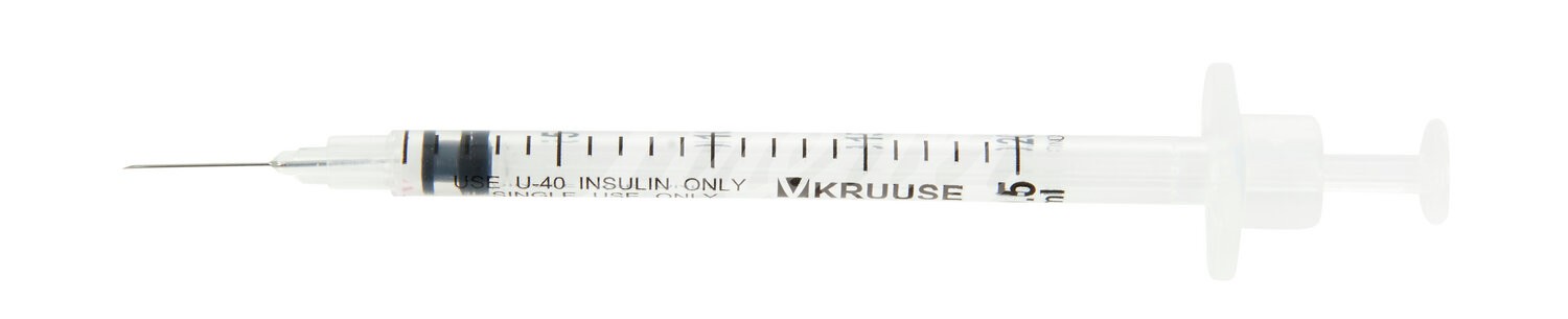 KRUUSE Insulinspr. U40 m.Kanüle 29G 0.33x12mm 0.5ml 100Stk KRUUSE Insulinspr. U40 m.Kanüle 29G 0.33x12mm 0.5ml 100Stk